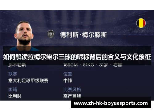 如何解读拉梅尔鲍尔三球的昵称背后的含义与文化象征