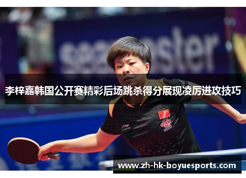李梓嘉韩国公开赛精彩后场跳杀得分展现凌厉进攻技巧