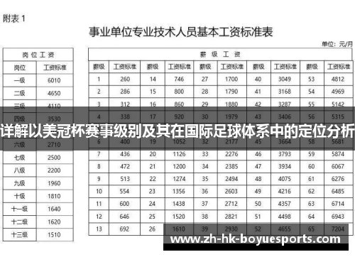 详解以美冠杯赛事级别及其在国际足球体系中的定位分析 详解以美冠杯赛事级别及其在国际足球体系中的定位分析